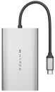 Концентратор USB Type-C HyperDrive Drive Dual USB Type-C 2 x HDMI серый HDM13