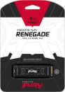 Твердотельный накопитель SSD M.2 4 Tb Kingston Fury Renegade Read 7300Mb/s Write 7000Mb/s 3D NAND TLC SFYRD/4000G5