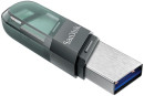 Флеш Диск Sandisk 64Gb iXpand Flip SDIX90N-064G-GN6NN USB3.1 зеленый/серебристый2
