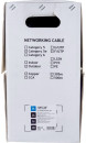 Кабель NETLAN EC-UF004-5E-PVC-GY F/UTP 4 пары, Кат.5e (Класс D), 100МГц, внутренний, PVC нг(B), серый, 305м3