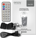 Ginzzu GM-220 {(V5.0), 24Вт, 150Гц- 18кГц, USB-flash, microSD-card, FM-радио, пульт ДУ,  батарея 3,6В/2400мАч, эквалайзер}9
