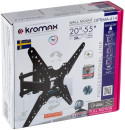 Кронштейн для ТВ KROMAX OPTIMA-414 black (max VESA 400x400 мм, настенный, наклонно-поворотный, max 30 кг) (29012)4