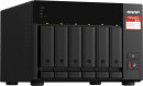 SMB QNAP TVS-675-8G NAS, 6-tray w/o HDD, 2xM.2 SSD Slot, 1xHDMI-port. CPU 8-сore 64-bit x86 KX-U6580 2.5 GHz , 8GB DDR4 (1 x 8GB) up to 64GB (2 x 32GB), 2x 2.5 Gigabit LAN2