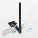 Сетевой адаптер WiFi TP-Link Archer T2E AC600 PCI Express (ант.внеш.съем) 1ант.2