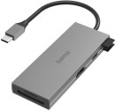 Разветвитель USB Type-C HAMA H-200110 USB Type-C 2 х USB 3.0 microSD SD серый2
