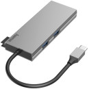 Разветвитель USB Type-C HAMA H-200110 USB Type-C 2 х USB 3.0 microSD SD серый3