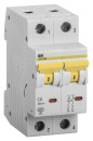 Выключатель автоматический IEK MVA31-2-006-C 6A тип C 6kA 2П 400В 2мод белый (упак.:1шт)