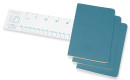 Блокнот Moleskine CAHIER JOURNAL CH011B44 Pocket 90x140мм обложка картон 64стр. линейка голубой (3шт)3