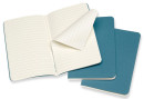Блокнот Moleskine CAHIER JOURNAL CH011B44 Pocket 90x140мм обложка картон 64стр. линейка голубой (3шт)4