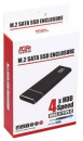 Внешний корпус SSD AgeStar 3UBNF5C m2 NGFF 2280 B-Key USB 3.0 металл черный4