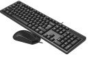 Клавиатура + мышь A4Tech KK-3330S клав:черный мышь:черный USB4