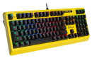 Клавиатура проводная A4TECH B810RC Punk Yellow USB желтый черный3