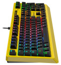 Клавиатура проводная A4TECH B810RC Punk Yellow USB желтый черный4