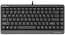 Клавиатура проводная A4TECH FKS11 USB серый черный4
