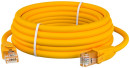 GCR Патч-корд прямой 15.0m UTP кат.6, желтый, 24 AWG, литой, ethernet high speed, RJ45, T568B, GCR-523782