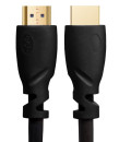 Кабель HDMI 0.5м Green Connection GCR-HM313-0.5m круглый черный2