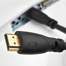 Кабель HDMI 0.5м Green Connection GCR-HM313-0.5m круглый черный3