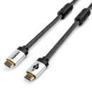 Кабель HDMI 3м Atcom AT3782 круглый черный/серый2