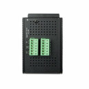IP30 Industrial 8* 1000TP + 4* 100/1000F SFP Full Managed Ethernet Switch (-40 to 75 degree C, 2*DI, 2*DO, 12V-72VDC IN), ERPS Ring, 15883
