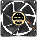 Exegate EX288925RUS Вентилятор ExeGate ExtraPower EP08025B3P (80x80x25 мм, 2-Ball (двойной шарикоподшипник), 3pin, 2400RPM, 26dBA)2