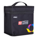 Набор маркеров для скетчинга Deli E70806-40 двойной пиш. наконечник 40цв. текстильная сумка (40шт.)3