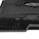 CBR CLP 15202, Подставка для ноутбука до 15,6", 370x265x33 мм, с охлаждением, 2xUSB, вентилятор 125 мм, 20 CFM, LED-подсветка, материал металл/пластик4