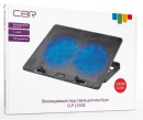 CBR CLP 15502, Подставка для ноутбука до 15,6", 355x255x30 мм, с охлаждением, 2xUSB, вентиляторы 2х125 мм, 50 CFM, LED-подсветка, материал металл/пластик2