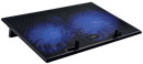 CBR CLP 17202, Подставка для ноутбука до 17", 390x270x25 мм, с охлаждением, 2xUSB, вентиляторы 2х150 мм, 20 CFM, LED-подсветка, материал металл/пластик