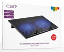 CBR CLP 17202, Подставка для ноутбука до 17", 390x270x25 мм, с охлаждением, 2xUSB, вентиляторы 2х150 мм, 20 CFM, LED-подсветка, материал металл/пластик3