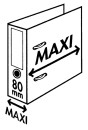 Папка-регистратор Esselte №1 Power Maxi 81188 A4 80мм пластик серый вместимость 600 листов2