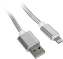 Кабель Redline УТ000014152 USB (m)-Lightning (m) 2м серебристый2