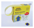 Этикетки Avery Zweckform 3860 250шт на листе диаметр 19мм/70г/м2/желтый самоклей. универсальная (упак.:1рул)4