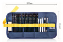 Набор Deli 58125 в компл.:карандаши (2H,HB,B,3B,5B,6B,8B,9B,10B,12B)-1шт/2B-3шт/4B-3шт/угольный карандаш-3шт/ластик-клячка/ластик/держатель для карандашей/нож/бумажные растушевки-3шт2