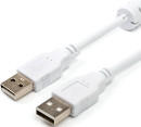 Кабель USB 1.8 m (Am <=> Am), белый