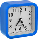 Perfeo Quartz часы-будильник "PF-TC-019", квадратные 10*10 см, синие
