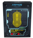 CBR CM 855 Armor, Мышь проводная, оптическая, игровая, USB, до 4800 dpi, 7 программируемых кнопок и колесо прокрутки, RGB-подсветка, ABS-пластик, длина кабеля 1,5 м, цвет чёрный4