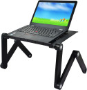 Стол для ноутбука Cactus CS-LS-X3 черный 27x42см3