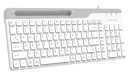 Клавиатура проводная A4TECH Fstyler FK25 USB белый серый3