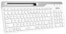 Клавиатура A4Tech Fstyler FBK25 белый/серый USB беспроводная BT/Radio slim Multimedia3