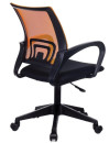 Кресло BRABIX "Fly MG-396", с подлокотниками, сетка, оранжевое/черное, 5320843