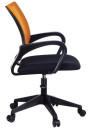 Кресло BRABIX "Fly MG-396", с подлокотниками, сетка, оранжевое/черное, 5320844
