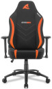 Игровое кресло Sharkoon Skiller SGS20 чёрно-оранжевое (синтетическая кожа, регулируемый угол наклона, механизм качания)2