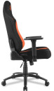 Игровое кресло Sharkoon Skiller SGS20 чёрно-оранжевое (синтетическая кожа, регулируемый угол наклона, механизм качания)4