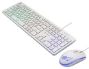 Dialog Проводной игровой набор KMGK-1707U WHITE Gan-Kata - клавиатура + опт. мышь с RGB подсветкой3