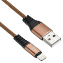 Кабель Digma LIGHT-0.15M-BR USB (m)-Lightning (m) 0.15м коричневый4