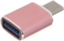 GCR Переходник USB Type C на USB 3.0, M/AF, розовый, GCR-52300