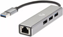 Концентратор USB 3.0 VCOM Telecom DH312A 3 х USB 3.0 RJ-45 серый2