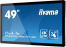 Сенсорная поверхность 49" iiYama ProLite TF4939UHSC-B1AG черный IPS 3840x2160 500 cd/m^2 8 ms VGA HDMI DisplayPort3