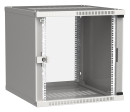 Шкаф коммутационный ITK Linea WE (LWE3-12U64-GF) настенный 12U 600x450мм пер.дв.стекл 50кг серый 400мм 200град. IP20