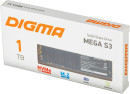 Твердотельный накопитель SSD M.2 1 Tb Digma Mega S3 Read 2130Mb/s Write 1720Mb/s 3D NAND TLC DGSM3001TS33T7